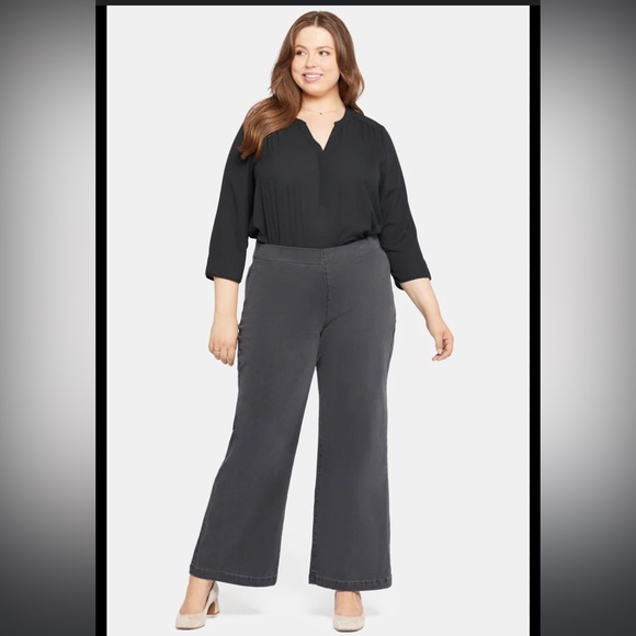 sculpt-her Denim - Sculpt-Her-  Pull-On Teresa Wide Leg Jeans L